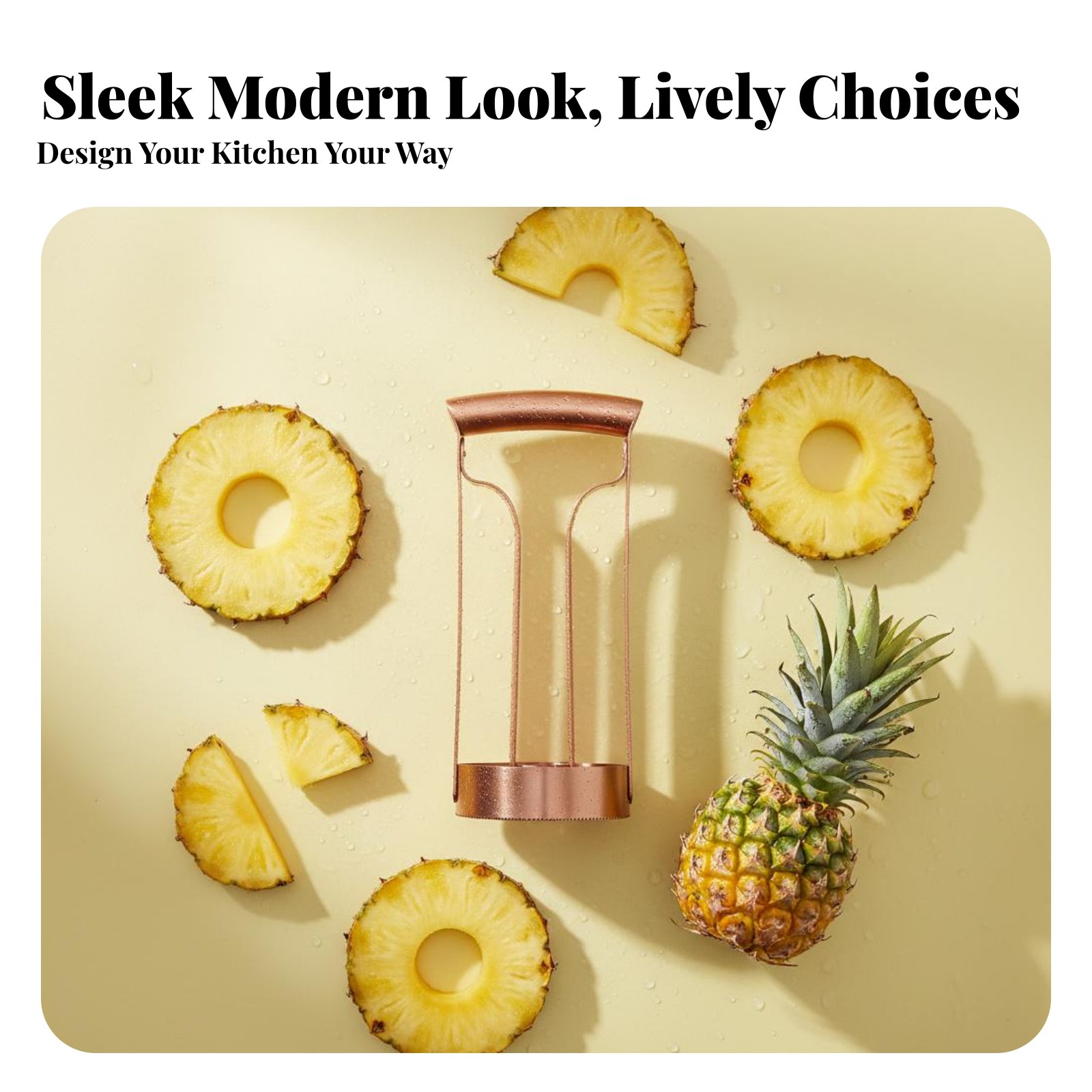 Kitchen Gadgets Tools - ステンレス製パイナップルカッター 芯抜き・スライス用 ステンレス製パイナップルカッター キッチンガジェット 使いやすい 省力化