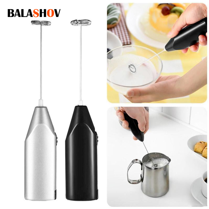 Healthy Kitchen Gadgets - ワイヤレスミルクフォーマーコーヒー泡立て器ミキサー電動ブレンダーエッグビーターミニ泡立て器ハンドルスターラーカプチーノメーカー調理ツール