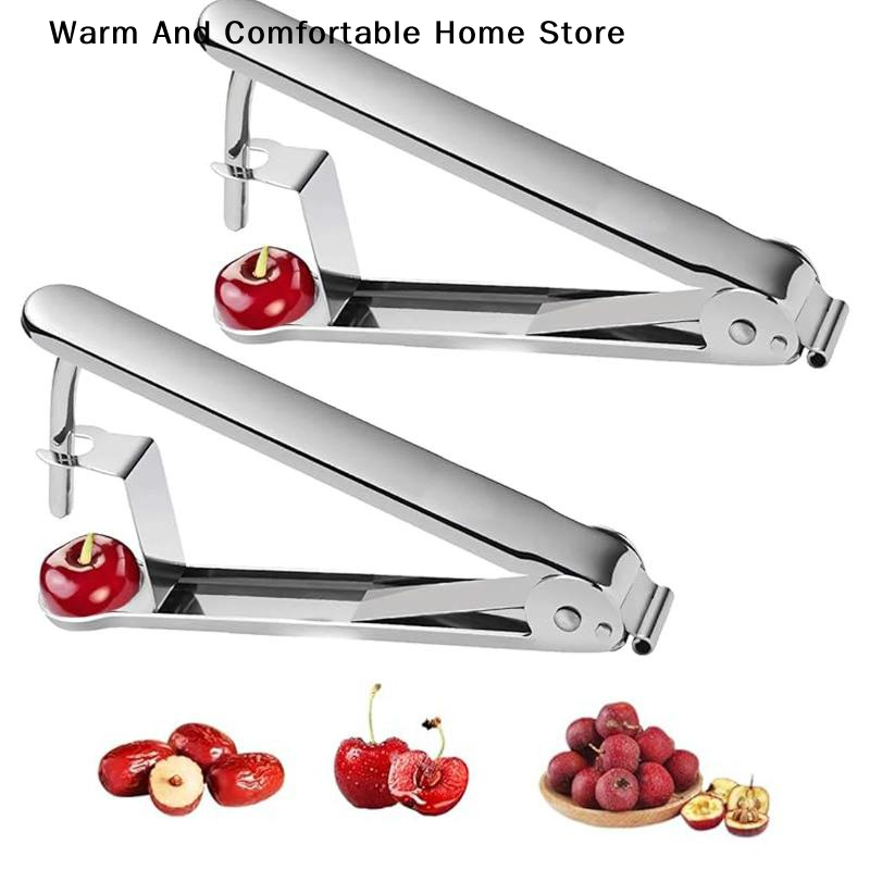 Kitchen Gadgets Tools - 多機能ピットリムーバー、チェリー、サンザシ、レッドデーツ、オリーブ用、創造的な種抜きツール、家庭用小型キッチンガジェット