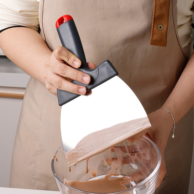 Healthy Kitchen Gadgets - ステンレス鋼生地スクレーパーコーティングスパチュラチョコレートスクレーパーキッチンアクセサリーベーキングツールケーキ用キッチンガジェット