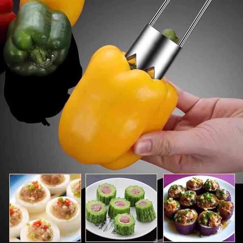 ステンレス鋼フルーツコアリムーバーアップル梨ピーマンピッター - Kitchen Gadgets Tools のレビューと価格