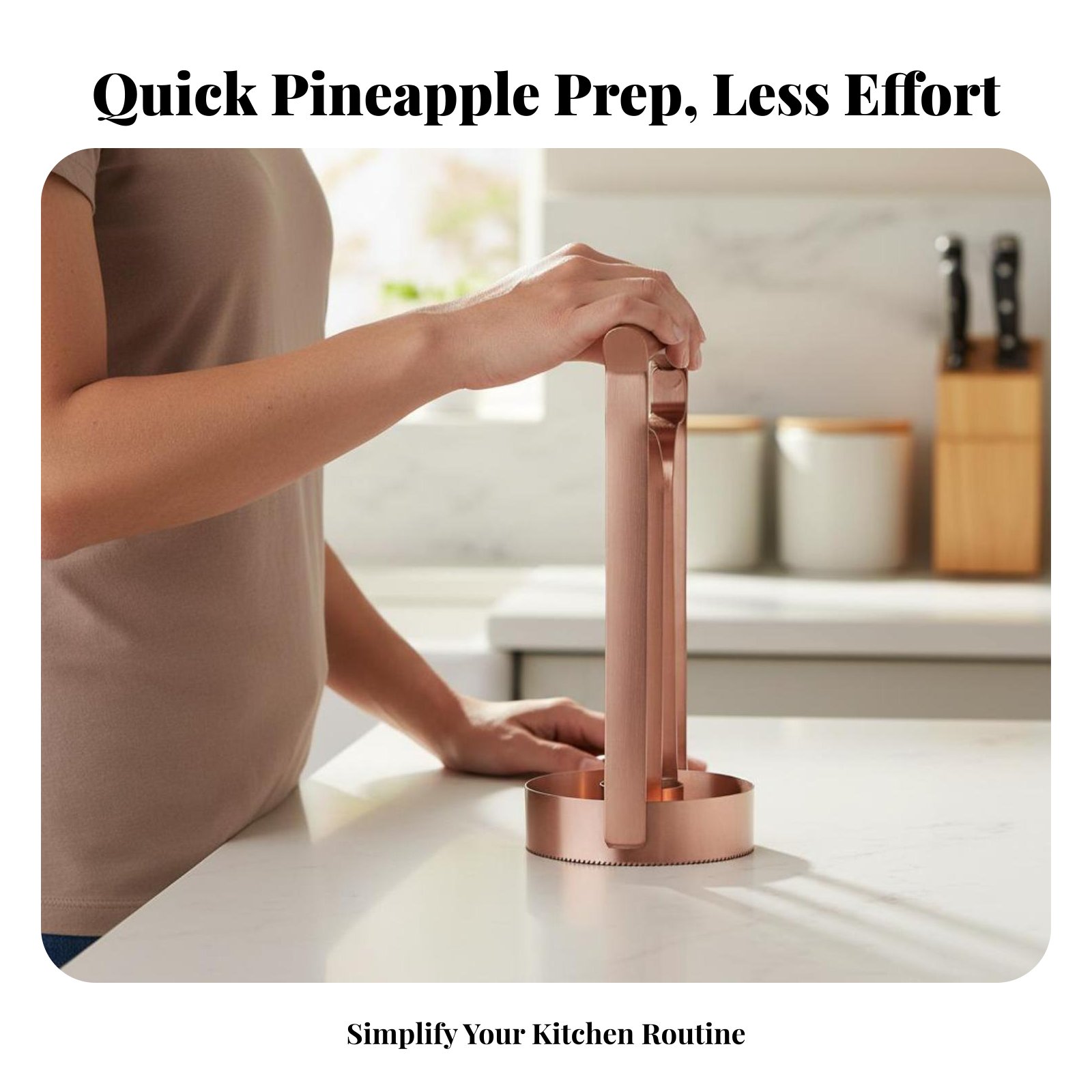 ステンレス製パイナップルカッター 芯抜き・スライス用 ステン - Kitchen Gadgets Tools のレビューと価格