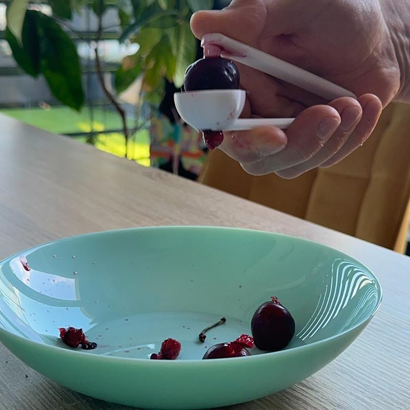 3Dプリント製チェリーピッター 簡単操作 果物種抜き器 チェ - Kitchen Gadgets To 3D Print のレビューと価格