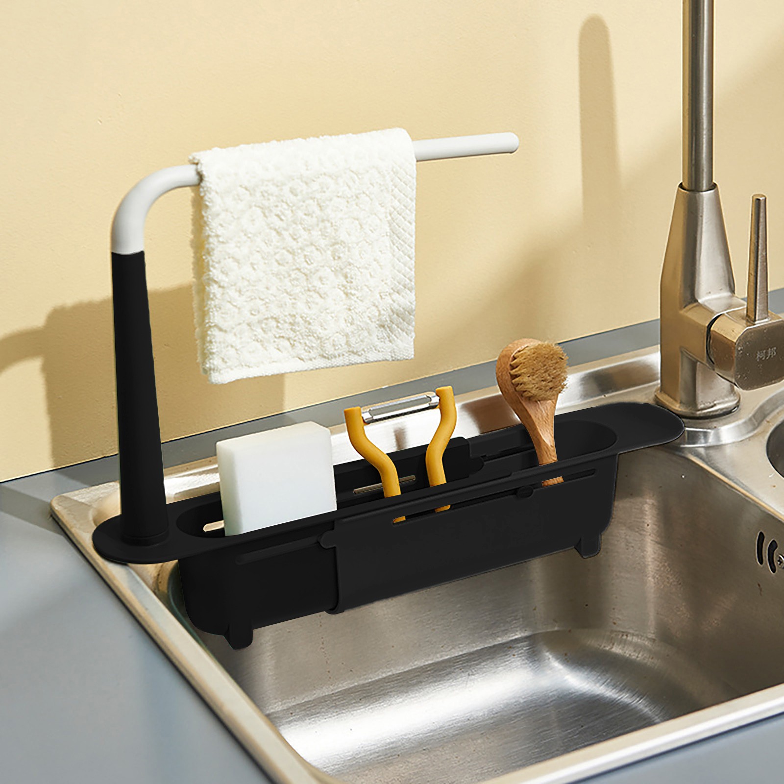 Elescopicシンクの水切り、キッチンオーガナイザー、石 - Kitchen Gadgets Pakistan のレビューと価格