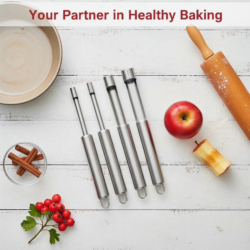 4 個フルーツコアリムーバーカッターキッチンガジェットステン - Kitchen Gadgets Tools のレビューと価格