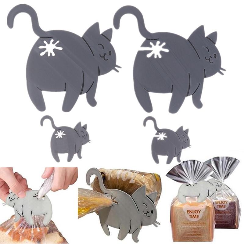 3D プリント猫パンクリップバッグシーラーノベルティキッチン - Kitchen Gadgets To 3D Print のレビューと価格