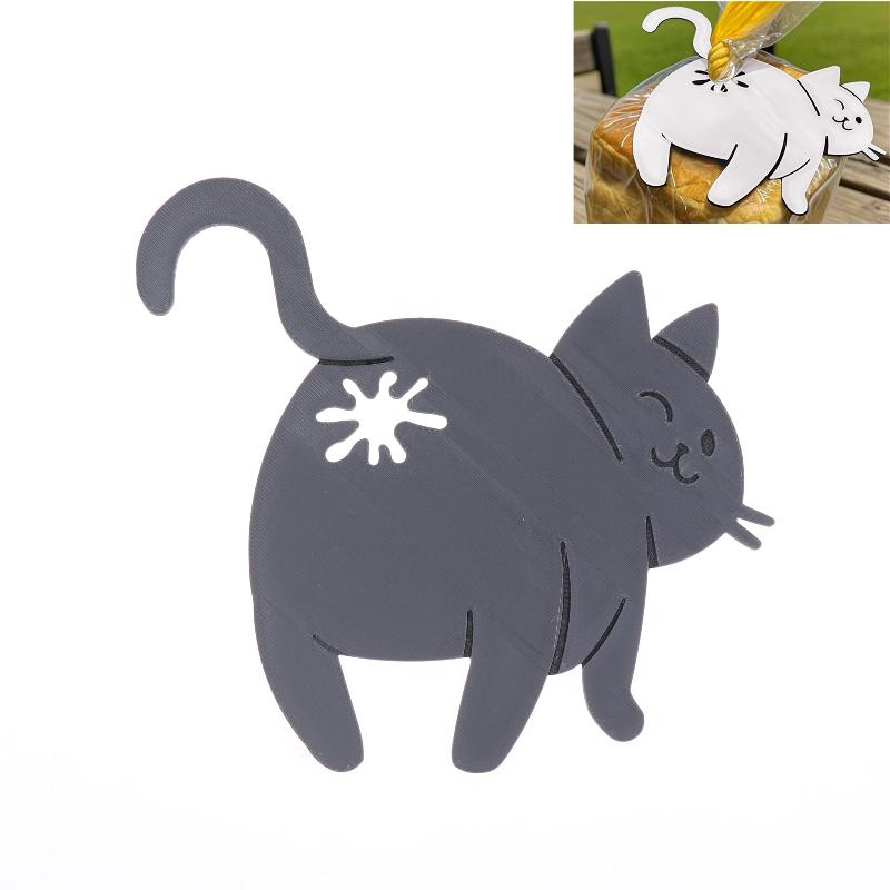 3D プリント猫パンクリップバッグシーラーノベルティキッチン - Kitchen Gadgets To 3D Print のレビューと価格