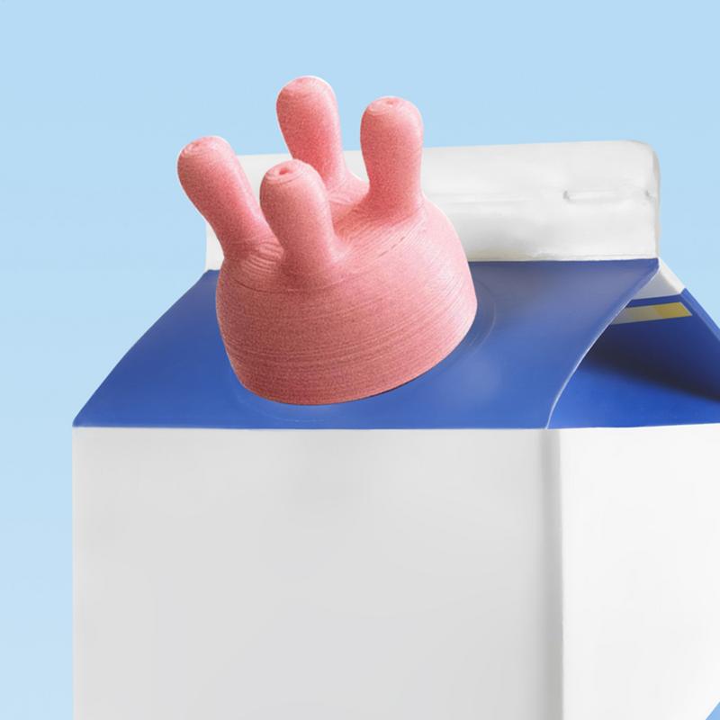 再利用可能な漫画のミルクボトルキャップ,飲用ボトル,ミルクデ - Kitchen Gadgets To 3D Print のレビューと価格