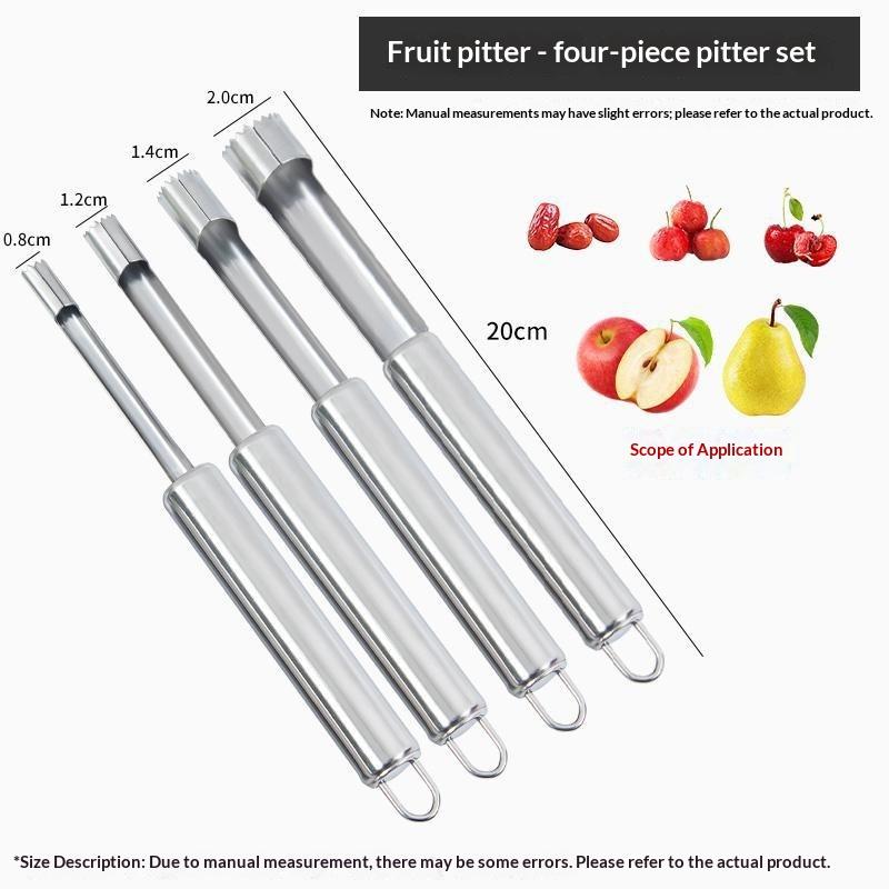 4 個フルーツコアリムーバーカッターキッチンガジェットステン - Kitchen Gadgets Tools のレビューと価格