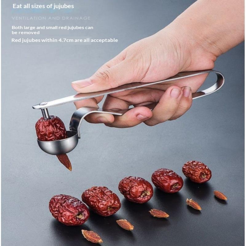 ステンレス製の赤いナツメ種抜きツール – 種抜き器キッチンガ - Kitchen Gadgets Tools のレビューと価格