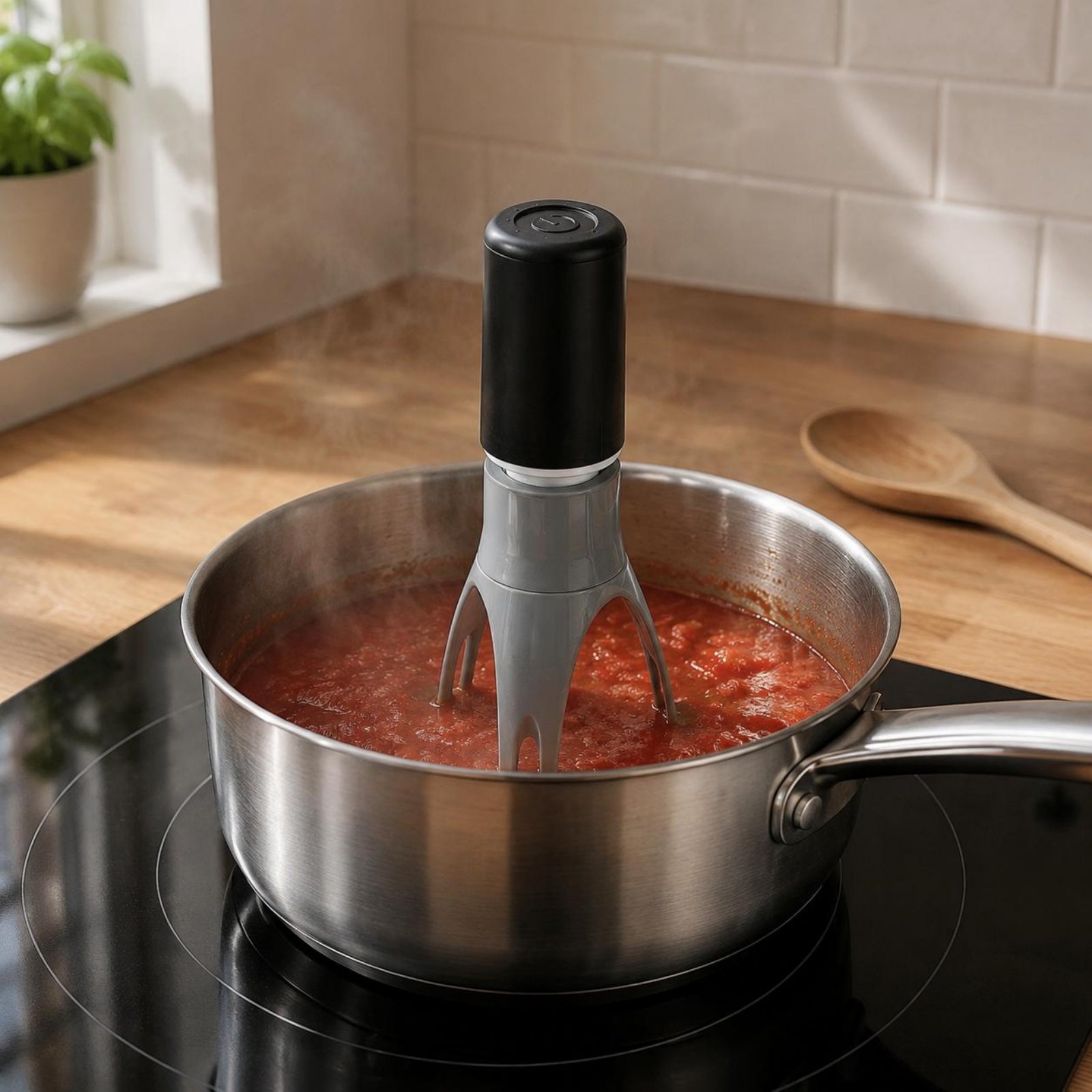 自動三角攪拌機 - ハンズフリー電動卵泡立て器＆キッチンミキ - Healthy Kitchen Gadgets のレビューと価格