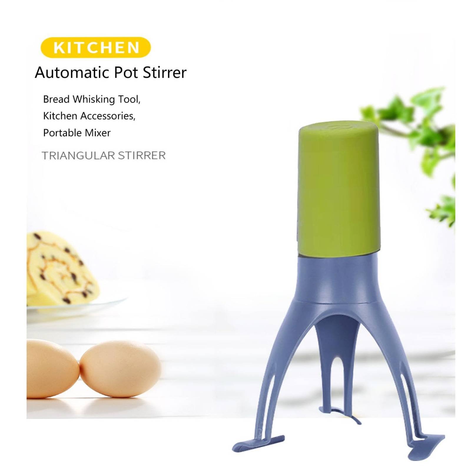 自動三角攪拌機 - ハンズフリー電動卵泡立て器＆キッチンミキ - Healthy Kitchen Gadgets のレビューと価格