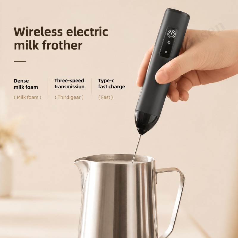 電動コーヒーミルク泡立て器、コーヒークリーマー、ハンドヘルド - Healthy Kitchen Gadgets のレビューと価格