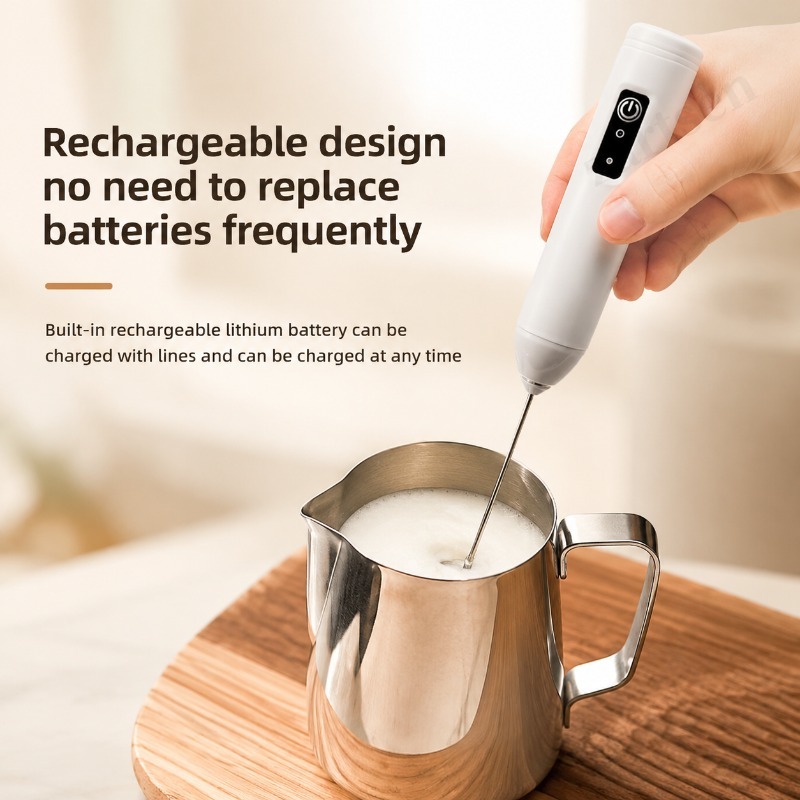 電動コーヒーミルク泡立て器、コーヒークリーマー、ハンドヘルド - Healthy Kitchen Gadgets のレビューと価格