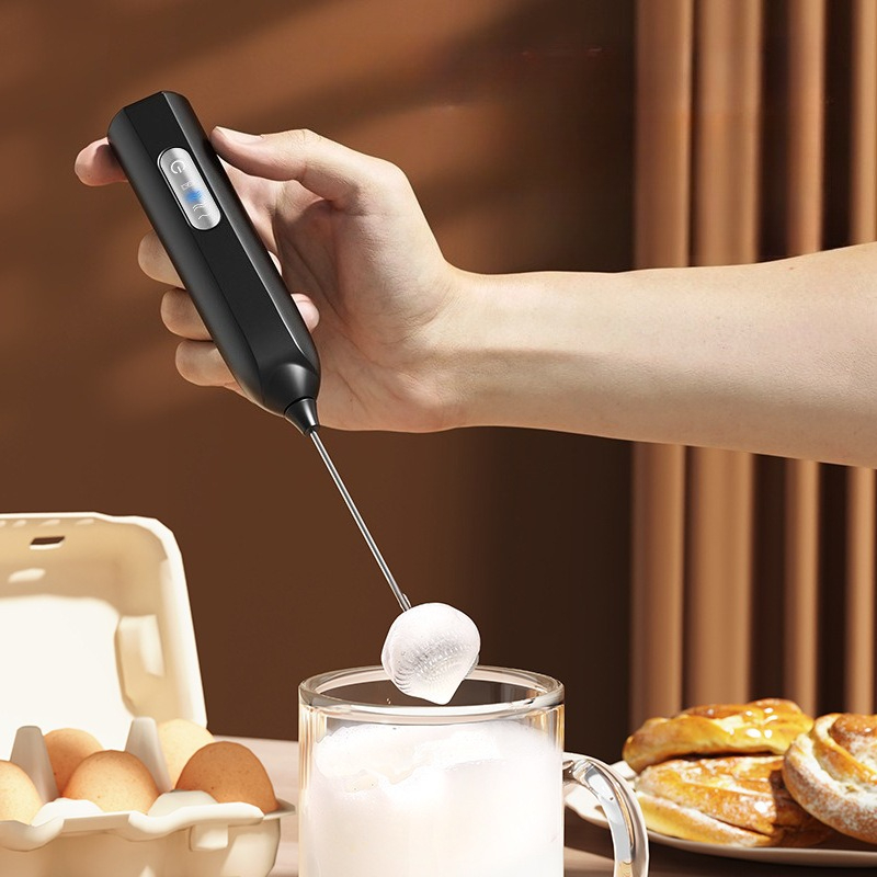 新型ハンドヘルド電動ミルクフォーマー、自動泡立て器、コーヒー - Healthy Kitchen Gadgets のレビューと価格