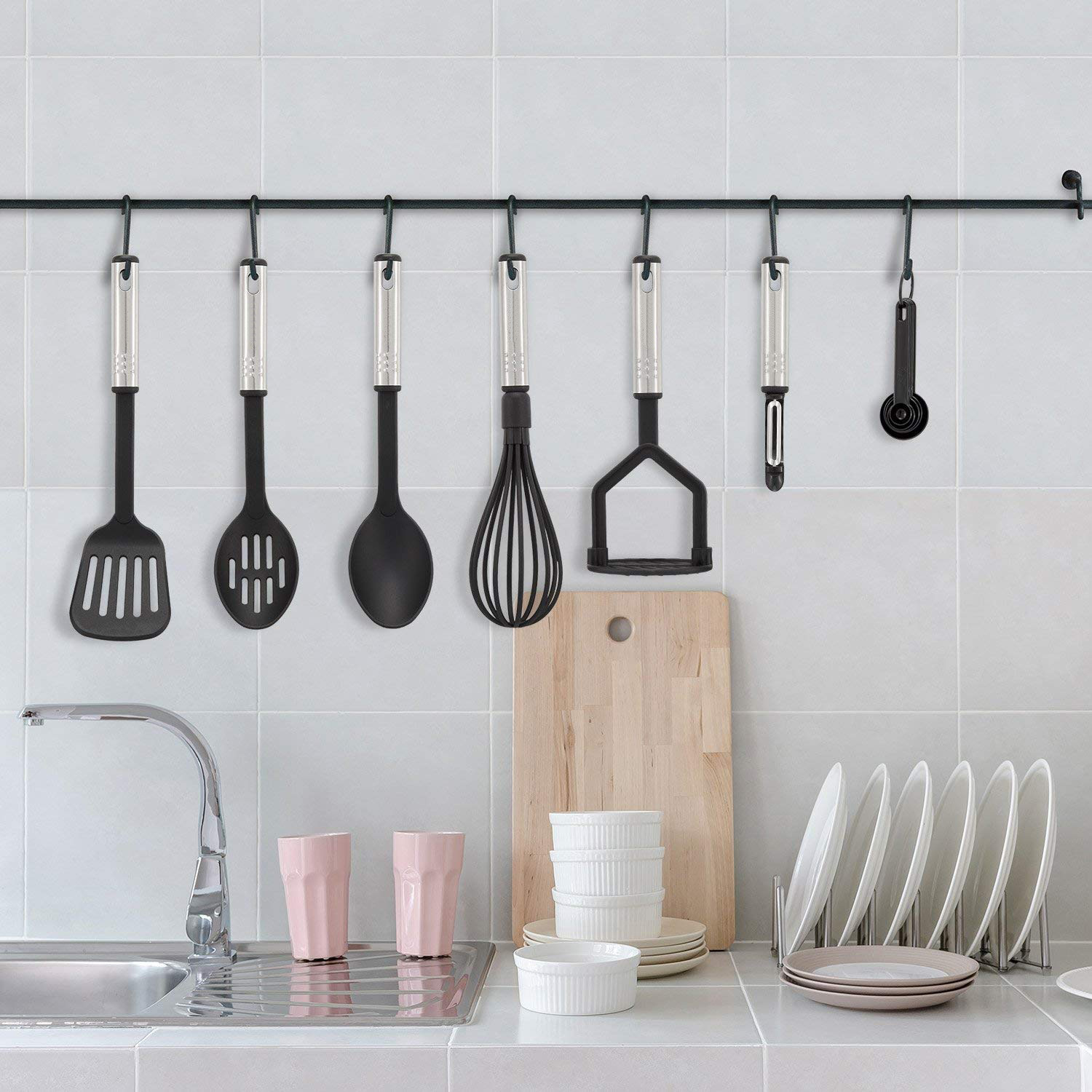 ホットセール42点セット ノンスティック耐熱ナイロンステンレ - Kitchen Gadgets Tools のレビューと価格