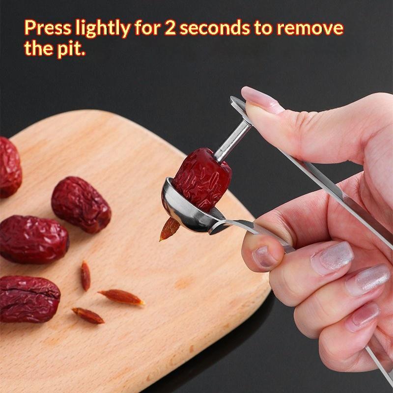 ステンレス製の赤いナツメ種抜きツール – 種抜き器キッチンガ - Kitchen Gadgets Tools のレビューと価格