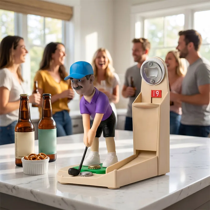 キャップコレクター付きボトルオープナー ゴルフフィギュア 3 - Kitchen Gadgets To 3D Print のレビューと価格