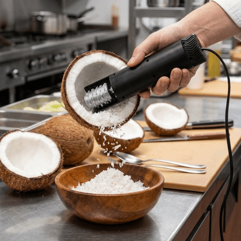 飛沫防止電動ココナッツミートグレーター安全回転式ココナッツス - Kitchen Gadgets Uk のレビューと価格
