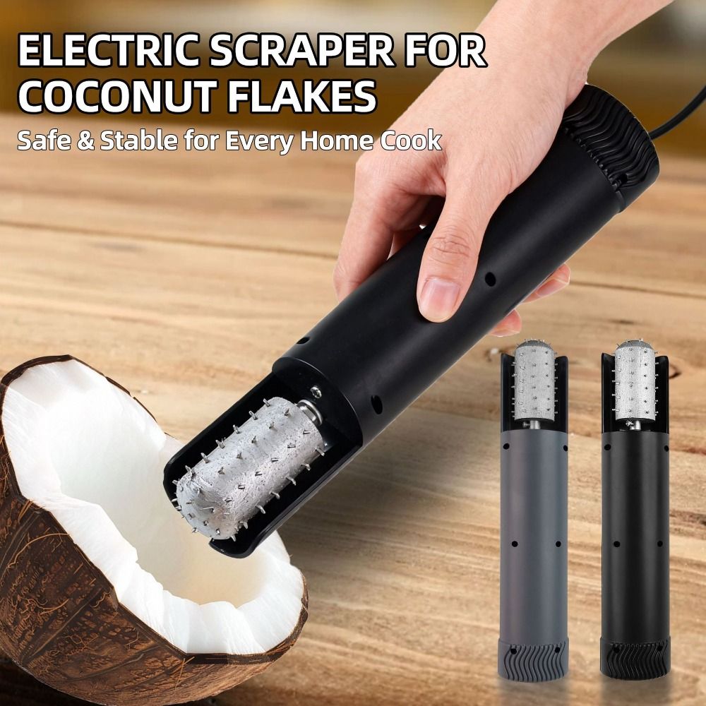 飛沫防止電動ココナッツミートグレーター安全回転式ココナッツス - Kitchen Gadgets Uk のレビューと価格