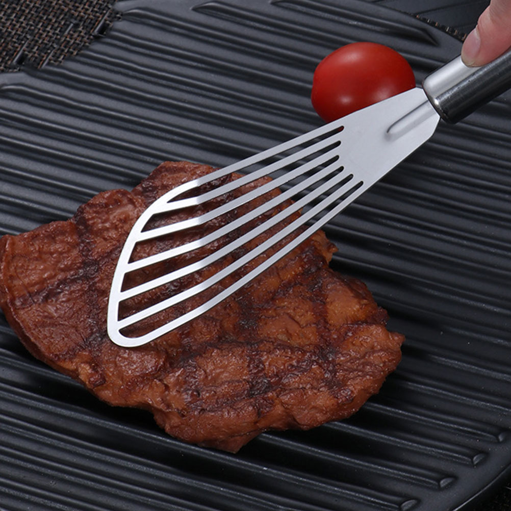 3 個ステンレス鋼スパチュラステーキフライ魚用スロット付きタ - Kitchen Gadgets Pakistan のレビューと価格