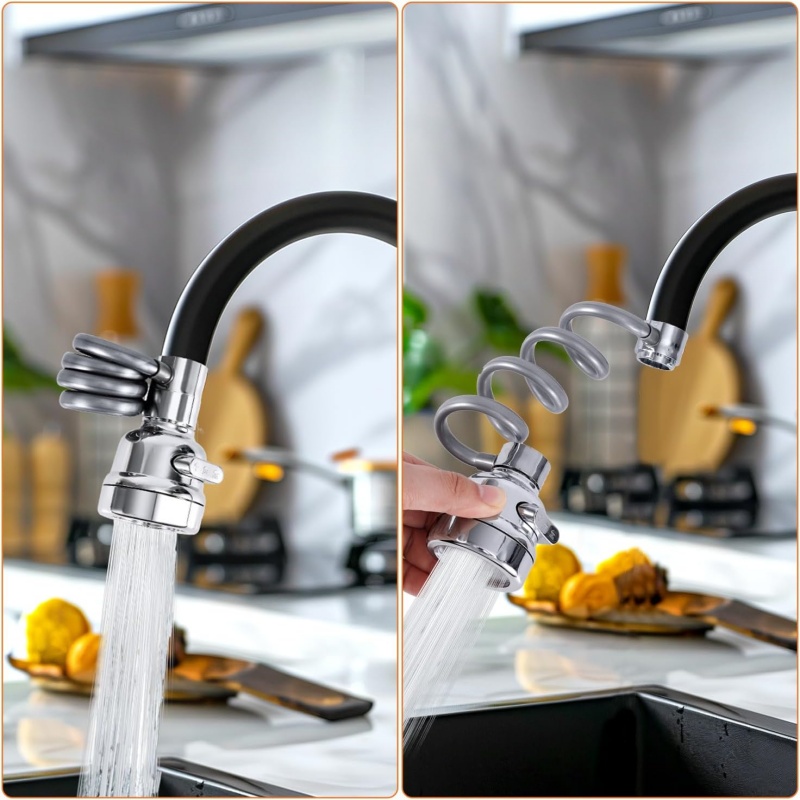 新しい 3 モードシンクの蛇口 360 度回転フィルター延長 - Kitchen Gadgets Pakistan のレビューと価格