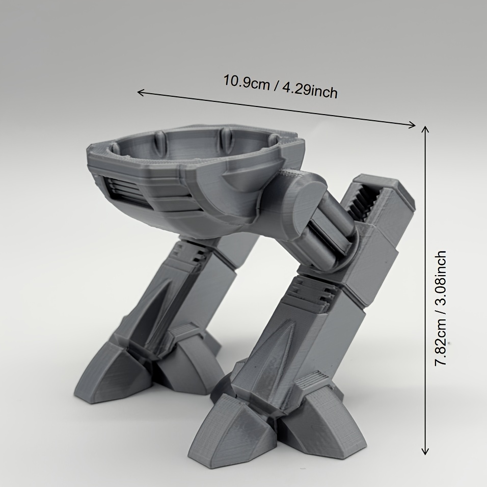 機械式ロボットエッグカップ 3Dプリント製 ノベルティ二足歩 - Kitchen Gadgets To 3D Print のレビューと価格